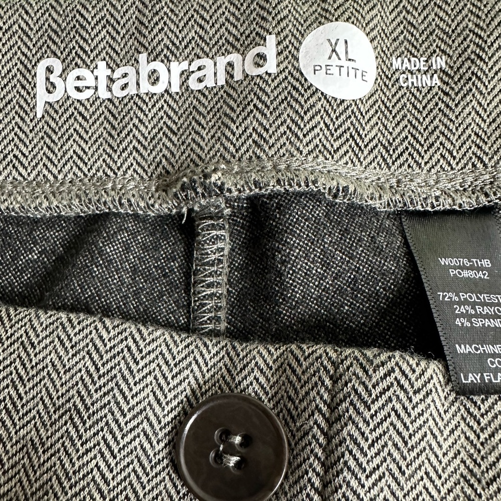 NWT Betabrand Yoga herringbone Dress Pants - Picture 7 of 9